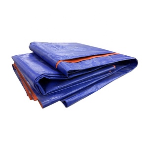 Ventes chaudes, bâche en PVC orange et bleue recyclée, protection environnementale, toile imperméable multi-usages pour couverture industrielle - Product Image 5
