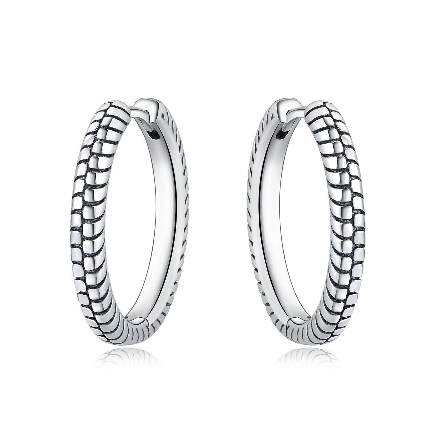 Snake-print earrings 4001-20