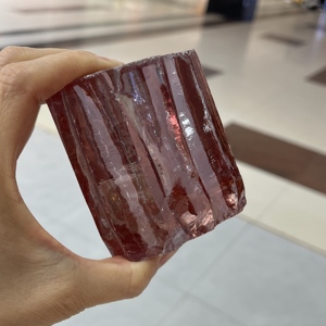 พลอยคิวบิกเซอร์โคเนียสีแชมเปญเปลี่ยนสีได้แบบไม่เจียระไน - Product Image 4