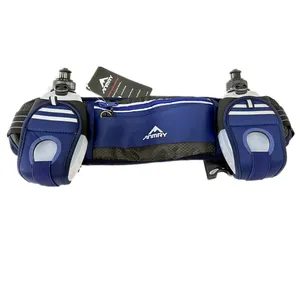 Triathlon Marathon Waist Sport Running Belt Bag Fanny Pack Hydration Running Belt with Bottles