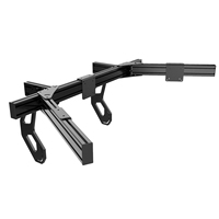 Connecteur de Support de bras de moniteur d'écran de télévision triple pour simulateur de conduite de cockpit de course Sim