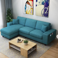Canapés d'angle extensibles simples en forme de L de haute qualité Runwood Wholesale pour salon d'appartement