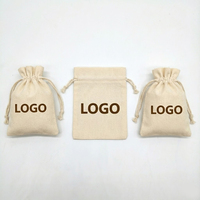 Sac à cordon personnalisé de luxe en coton de soie épais beige, sac anti-poussière pour extensions capillaires, sac avec impression de logo, nouveau matériau doux