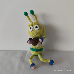 Nueva llegada Amigurumi DIY estilo ganchillo muñeca <span class=keywords><strong>de</strong></span> Navidad personalizable ODM <span class=keywords><strong>muñeco</strong></span> <span class=keywords><strong>de</strong></span> <span class=keywords><strong>nieve</strong></span> Reno juguete hecho <span class=keywords><strong>de</strong></span> tela <span class=keywords><strong>de</strong></span> algodón - Product Image 1