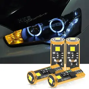 사용자 정의 T10 w5w RGB LED 전구 3SMD COB 캔버스 194 플래시/스트로브 읽기 웨지 라이트 클리어런스 조명과 168 자동차