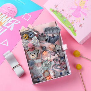 Nhà Máy Trực Tiếp Bán 24 cái/hộp Bé Mũ Nón Bow Clip Trẻ Em Kẹp Tóc Cô Gái Tóc Phụ Kiện Bộ Quà Tặng - Product Image 2