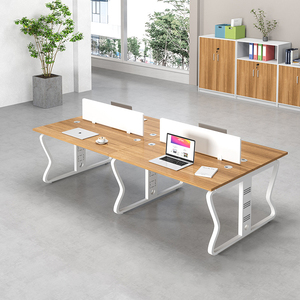 Ekintop-muebles de oficina abiertos de estilo Industrial, estación de trabajo de <span class=keywords><strong>centro</strong></span> de llamadas de 4 asientos, barato - Product Image 3