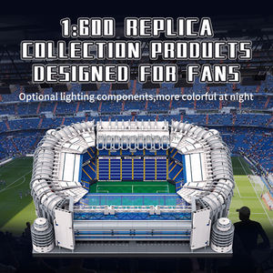 Estadio de Fútbol <span class=keywords><strong>Bernabeu</strong></span> a Escala 1:600, Modelo de Estadio para Armar, Bloques de Construcción de Juguetes con Luces - Product Image 4