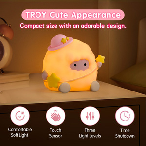 Mềm trẻ em đèn RGB Pat USB có thể sạc lại pin sáng tạo Led bé món quà đồ chơi cạnh giường ngủ phòng động vật ánh sáng ban đêm cho trẻ em - Product Image 4