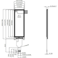 Module LCD TFT SPI TOPPOP 1,68 pouce 142x428, écran LCD 1,68 pouce NV3007 8 broches, écran tactile personnalisé en usine