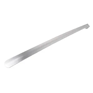 Metal matal long handle shoe horn durable novelty long handlel stainless steel OEM customized well suit