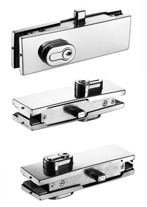 Giá Rẻ Giá tầng gắn cửa kính bản vá khóa kẹp thép không gỉ thương mại ổ khóa chính phụ kiện - Product Image 3