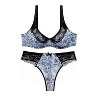 XX086 Ensemble soutien-gorge et culotte personnalisés Ensemble soutien-gorge et culotte imprimés 2 pièces Ensemble soutien-gorge pour femmes imposantes