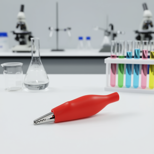 Red Alligator Clip Small Laboratory <b>Clamp</b> - Product Image 3