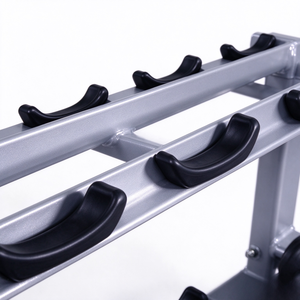 Support de rangement pour haltères à double niveau en acier robuste, pour salle de sport commerciale - Product Image 3