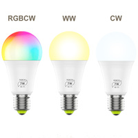 Ampoule LED intelligente connectée WiFi Google RGB Tuya 2024, contrôle par application, B22 E26 E27, 9w 10w