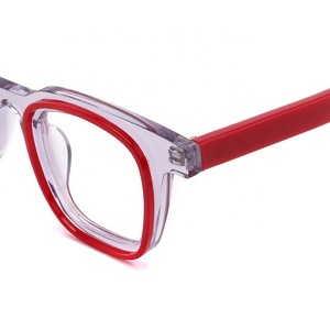 Material ecológico al por mayor de alta calidad Vintage logotipo personalizado Unisex Marco de acetato gafas de ordenador diamante gafas ópticas - Product Image 4