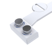 Bidet WC mural ABS pour femmes, design européen en deux parties, avec contrôle de la pression de l'eau et évacuation par siphon en P