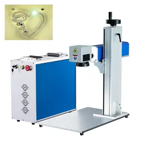 Chinese supplier good quality laser marking machine with rotary for cup stainless steel bottles engraving.