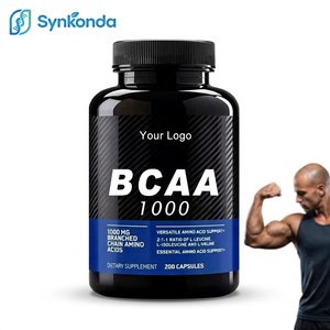 Suplementos BCAA en Cápsulas OEM, Suplemento Pre-Entrenamiento, Aminoácidos BCAA en Cápsulas, Pastillas para Aumentar Energía y Peso, Nutrición Deportiva <span class=keywords><strong>1000mg</strong></span> - Product Image 1
