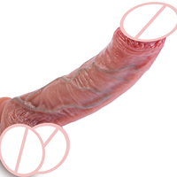 Dildo réaliste en silicone liquide courbé et veiné épais de 1,04 lb, 9,02 pouces, avec ventouse mains libres, jouet sexuel pour adultes pour stimulation du point G et orgasme féminin