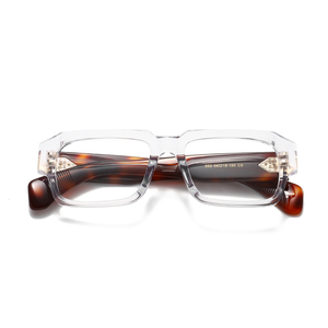 Monturas de Gafas Rectangulares de Aro Completo, Color Sólido, Unisex, Ligeras, Anti-UV, Corrección de Visión, Talla Adulto - Product Image 6