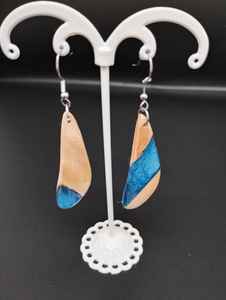 Pendientes de Resina y Madera Duraderos, Joyería Ecológica Hecha a Mano, Diseño Moderno, Perfectos para Uso Diario, Cumpleaños y Festividades - Product Image 5