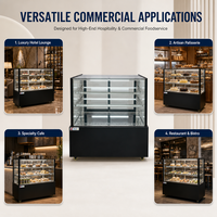 Vitrine réfrigérée intégrée sur mesure pour gâteaux à la mousse 2-8 ° C