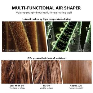 Potente Secador <span class=keywords><strong>de</strong></span> <span class=keywords><strong>Pelo</strong></span> Iónico 7 en 1 con Aire Frío y Caliente, Alisador, <span class=keywords><strong>Rizador</strong></span> y Estilizador <span class=keywords><strong>de</strong></span> <span class=keywords><strong>Pelo</strong></span> sin Cepillo para Diversos Efectos <span class=keywords><strong>de</strong></span> Peinado - Product Image 6
