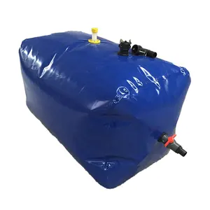 Réservoir d'eau pliable Flexible pliable en PVC 2000litres réservoir de vessie pliable pour l'irrigation eau potable soulagement des catastrophes