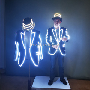 ชุดเดรสแฟนซีตกแต่งเวทีปาร์ตี้ไฟ LED ชุดเต้นรำเรืองแสงชุดคลับสำหรับการแสดง - Product Image 5