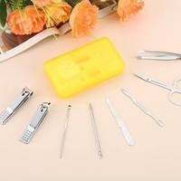 Ensemble de manucure multifonctionnel en acier au carbone, kit de beauté professionnel avec mini boîte cadeau