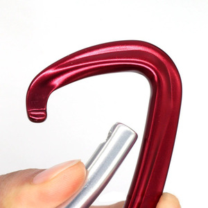 Mosquetón de Aluminio en Forma de D de 12KN, Gancho de Escalada, Equipo de Escalada en Roca al Aire Libre - Product Image 3