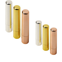 Tubes vides de rouge à lèvres avec anode en aluminium tournante CNC personnalisée conteneurs de brillant à lèvres vides étui rond pour rouge à lèvres