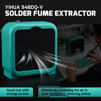 Extracteur de fumées de soudure YIHUA 948DQ-V avec pince flexible et système de double filtration