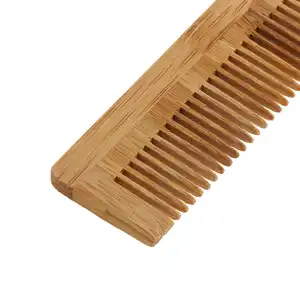 ECO quadrado atacado cabelo bambu pente Biodegradável Afro Hair Pick Comb