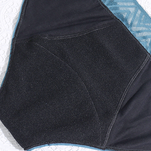 Mutandine mestruali Sexy a vita media in pizzo da donna a tenuta stagna biancheria intima a 4 strati assorbente slip fisiologici - Product Image 6