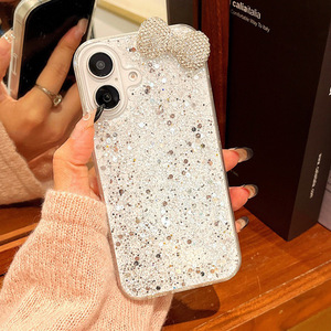 <span class=keywords><strong>Funda</strong></span> con Brillantina y Diamantes en Forma de Mariposa para <span class=keywords><strong>iPhone</strong></span> 16 15 14 13, con <span class=keywords><strong>Logo</strong></span>, Estilo INS para Damas - Product Image 3