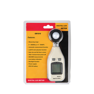 GOYOJO GM1010 เครื่องวัดแสงดิจิตอลลูมิโนมิเตอร์โฟโตมิเตอร์อิเล็กทรอนิกส์ 0~200000Lux จอแสดงผล LCD ได้รับการรับรอง CE/FCC/RoHS รับประกัน 1 ปี - Product Image 4
