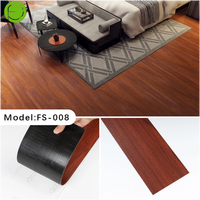 UDK Rouleau de sol ignifuge en PVC grain de bois à peler et à coller Autocollant décoratif auto-adhésif pour sol pour maison hôtel