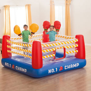 D06 <span class=keywords><strong>Intex</strong></span> 48250 Ring de Boxeo Inflable de PVC Jump-O-Lene, <span class=keywords><strong>Castillo</strong></span> de Ejercicio para Niños Pequeños, Coche de Carreras para Interiores - Product Image 4