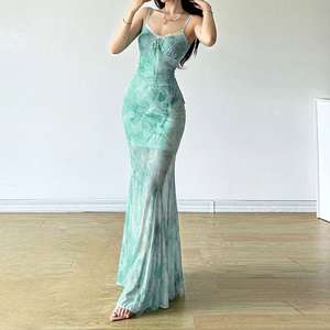 Robe de Soirée Longue Élégante pour Femme, Sans Manches, Asymétrique et Moulante pour Cocktail - Product Image 3