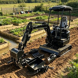 Mini-excavatrice 1,6 tonne avec moteur EPA, haute performance, pour l'agriculture, sur chenilles, petite pelle, personnalisable, livraison gratuite - Product Image 4