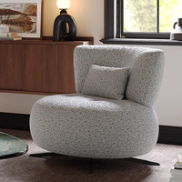 Fauteuil pivotant moderne à une place ; un fauteuil de salon pour le salon, la chambre ou le balcon ; Meubles de salon
