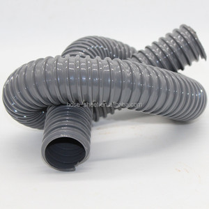 Nhà Máy Sản Xuất 2 INCH Linh Hoạt Màu Xám Ánh Sáng Nhiệm Vụ Mỏng Pvc Duct Hose