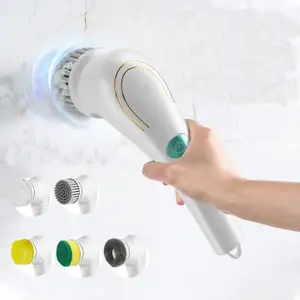 Electric Spin Scrubber For Bathroom Bathtub Cordless Power Spinning Scrub Brush Handheld Shower Cleaner Brush