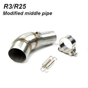 RTS de escape de la motocicleta medio enlace adaptador conector modificado medio para Yamaha R25 R3 <span class=keywords><strong>MT</strong></span>-<span class=keywords><strong>03</strong></span> YZF-R25 YZF-R3 YZF MT03 - Product Image 4