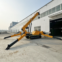 Mini-grue araignée à chenilles télescopique haute performance avec certificat CE à vendre