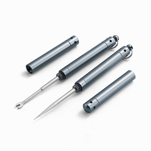 Factory wholesale 304 stainless steel toothpicks, tooth hooks, suture needles, portable toothpick holders, tooth picks, and - Product Image 1