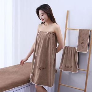 Schoonheidssalon Microfiber Bad Rok Handdoek Badhanddoek Custom Logo Aangepast Formaat - Product Image 4